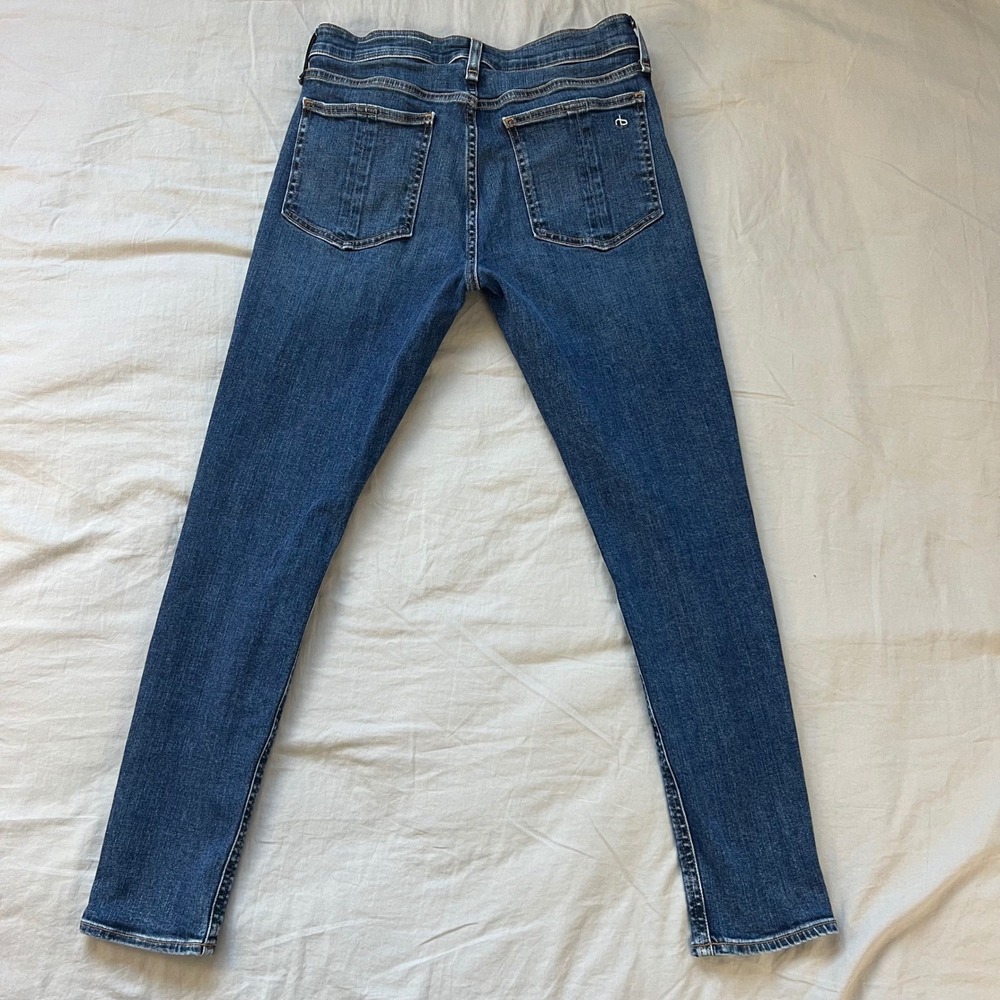 RAG BONE Cate Jeans Women Size 28x27 Mid Rise Ankle Skinny Marigold Wash Stretch